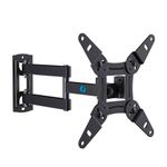 suporte de parede para monitor articulado 13" à 42" 200x200mm pipishell preto a-bi