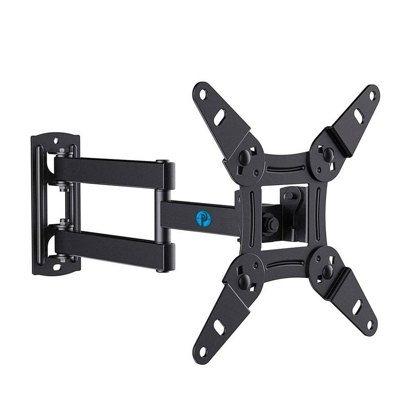suporte de parede para monitor articulado 13" à 42" 200x200mm pipishell preto a-bi