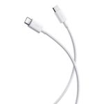 cabo usb-c 1 metro com carregamento rápido 3a branco dl-bi