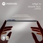 smartphone motorola edge 70 256gb cinza tela 6.7" câmera 50mp 8gb ram