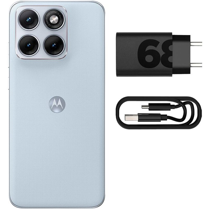 smartphone motorola edge 70 fusion 256gb branco tela 6.7" câmera 50mp 12gb ram