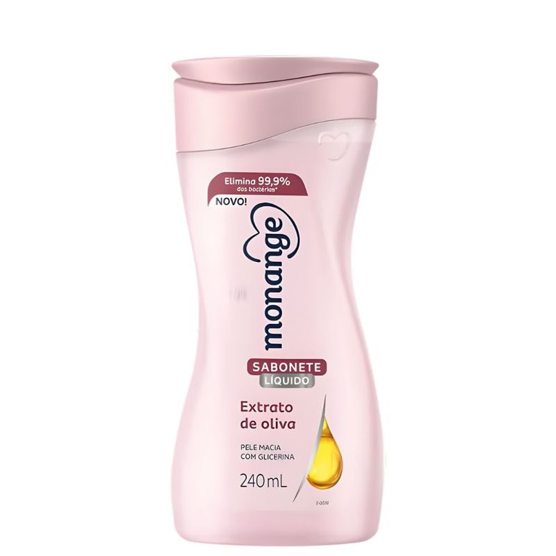 sabonete líquido monange extrato de oliva 240 ml