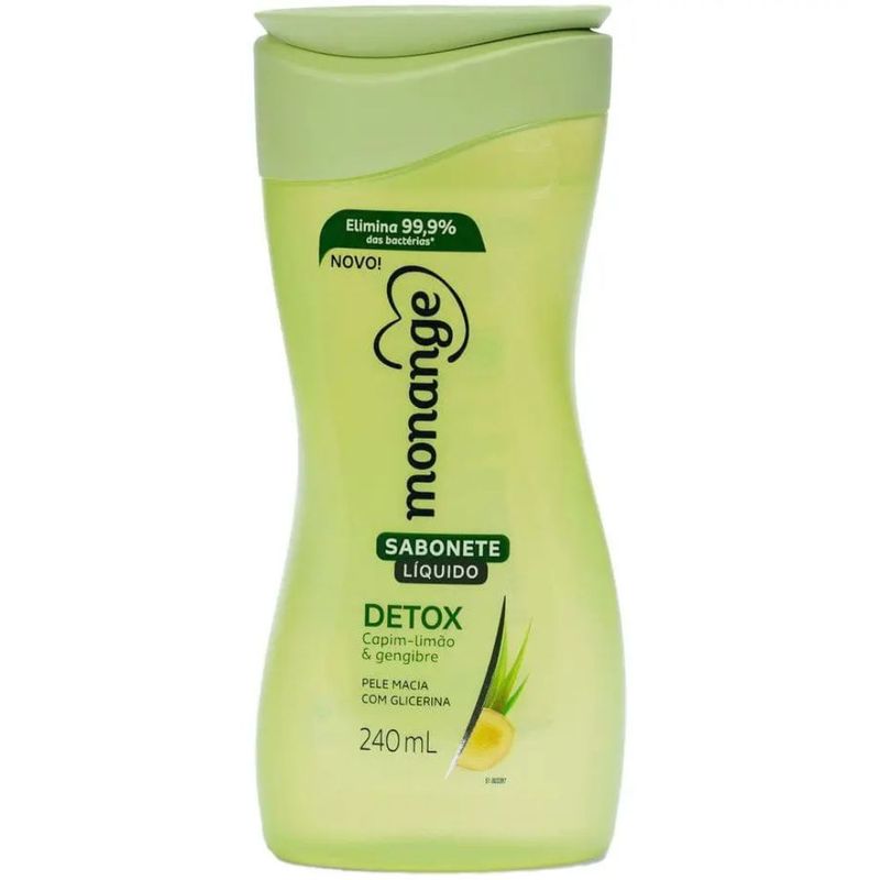 sabonete líquido monange detox 240 ml