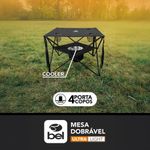mesa dobrável bel fix ultra light preta