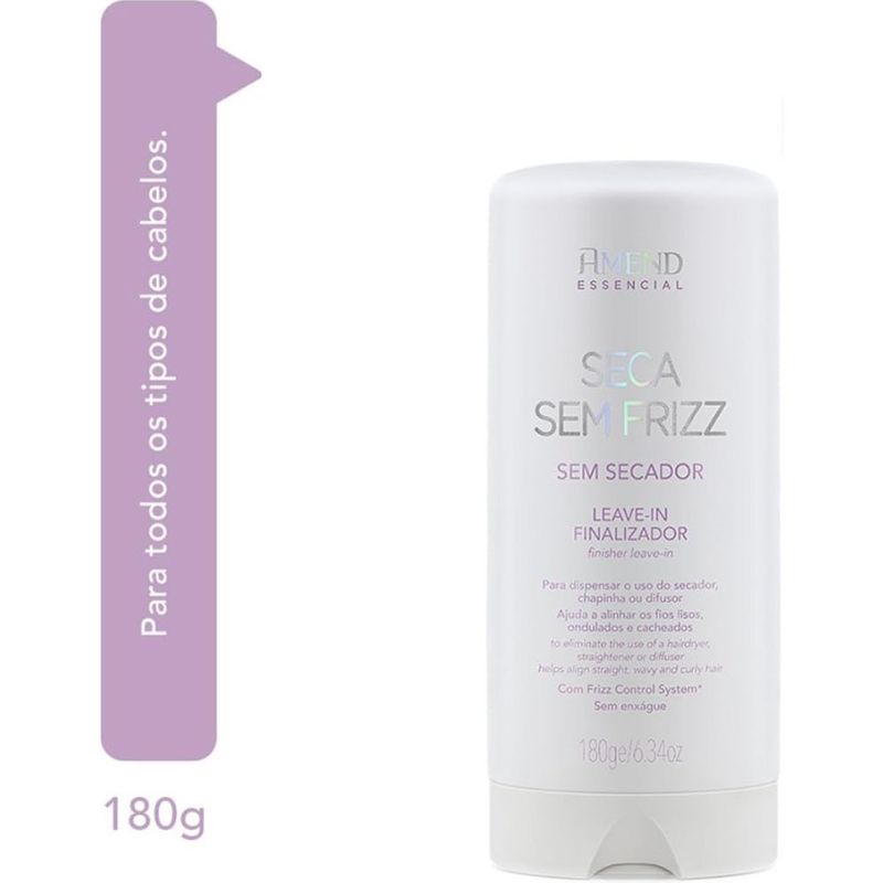 leave-in amend essencial seca sem frizz 180g