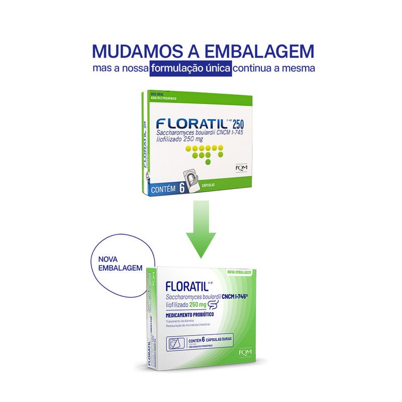 floratil at 250mg 6 cápsulas fqm