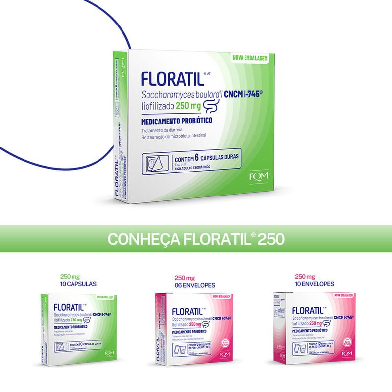 floratil at 250mg 6 cápsulas fqm