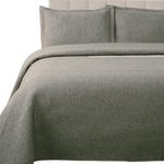 kit colcha super king 3 peças habitat linho verde (mp)