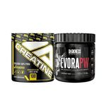 combo mezik pré-treino darkness évora pw maçã verde e creatina adaptogen 300g (mp)