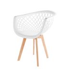 conjunto 2 cadeiras seat&co web wood branco