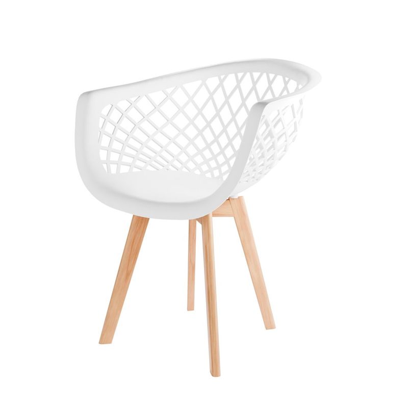 conjunto 2 cadeiras seat&co web wood branco