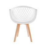 conjunto 2 cadeiras seat&co web wood branco