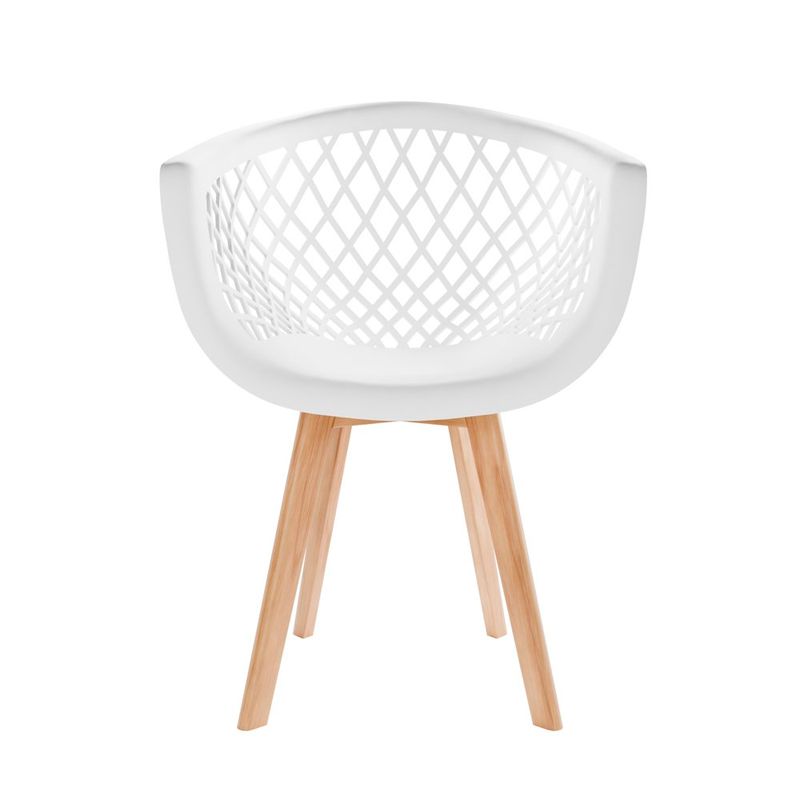 conjunto 2 cadeiras seat&co web wood branco