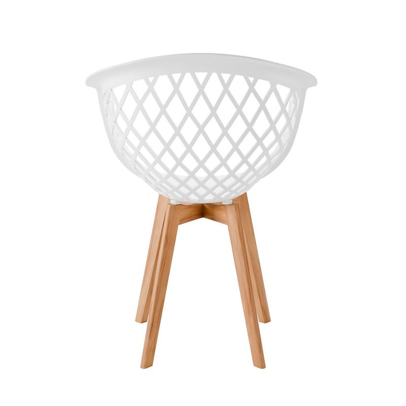 conjunto 2 cadeiras seat&co web wood branco