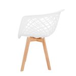 conjunto 2 cadeiras seat&co web wood branco