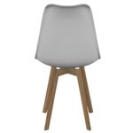 conjunto de cadeiras 2 unidades seat&co saarinen wood branco