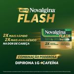 novalgina flash dipirona 1g + cafeína 130mg 8 comprimidos opella