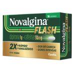 novalgina flash dipirona 1g + cafeína 130mg 16 comprimidos opella