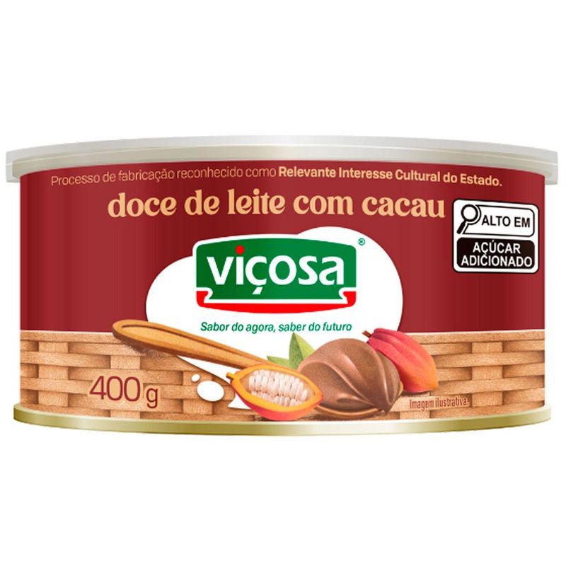 doce de leite viçosa com cacau 400g