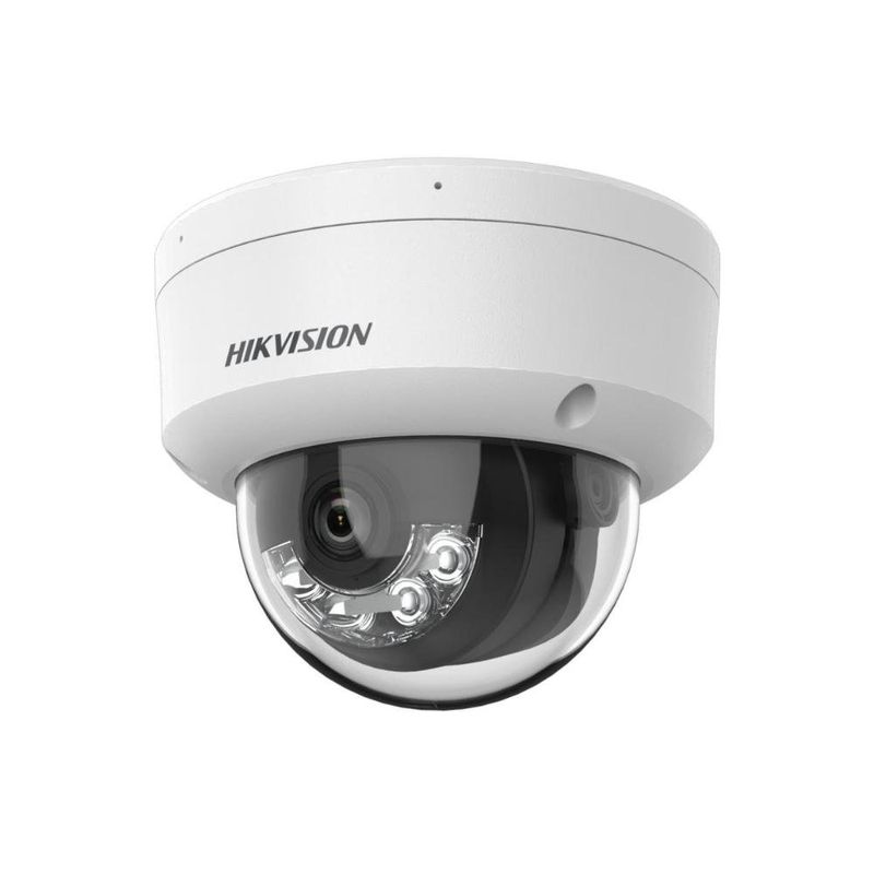 câmera de segurança hikvision ip dome 2mp 2.8mm ds-2cd1121g2-liu(f) (mp)