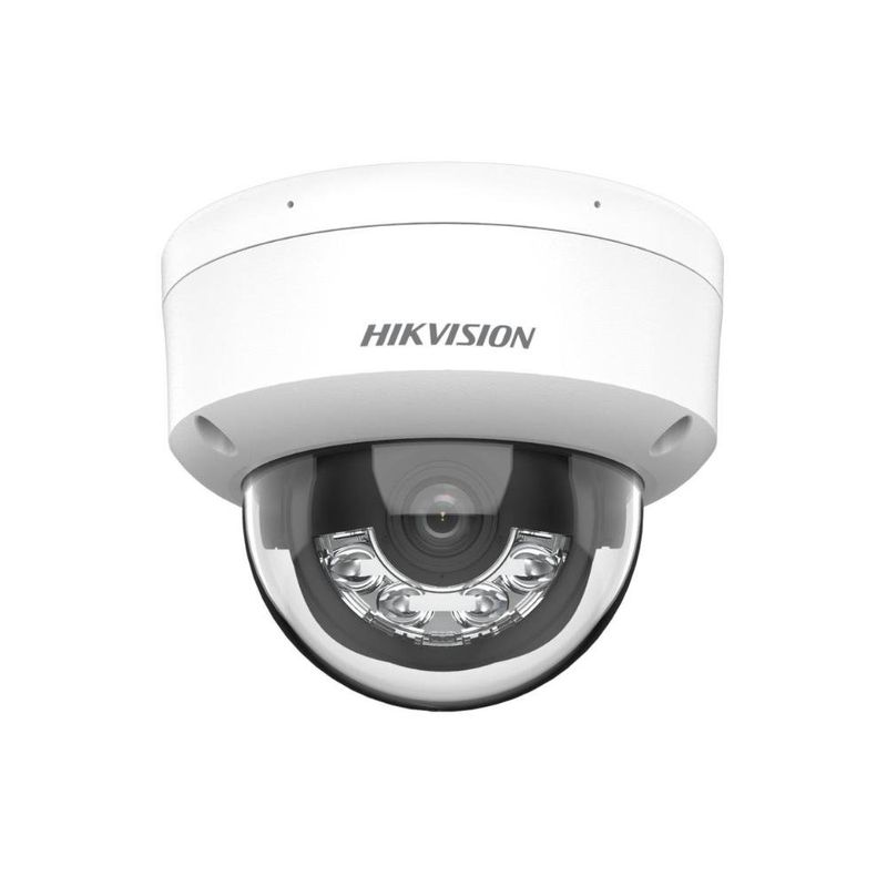 câmera de segurança hikvision ip dome 2mp 2.8mm ds-2cd1121g2-liu(f) (mp)