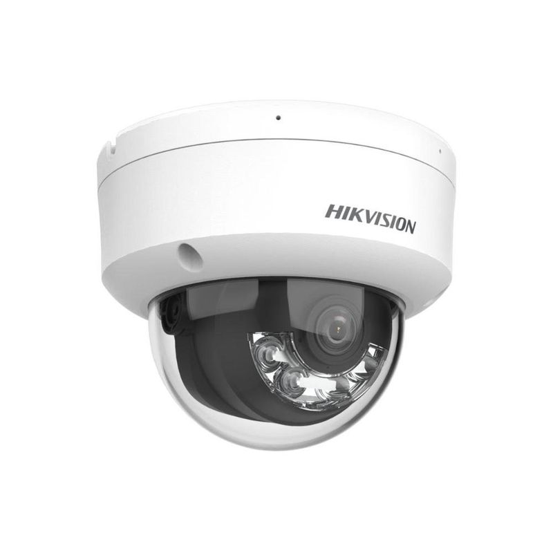 câmera de segurança hikvision ip dome 2mp 2.8mm ds-2cd1121g2-liu(f) (mp)