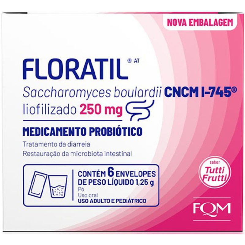 floratil at 250mg 6 sachês com 1,25g pó fqm