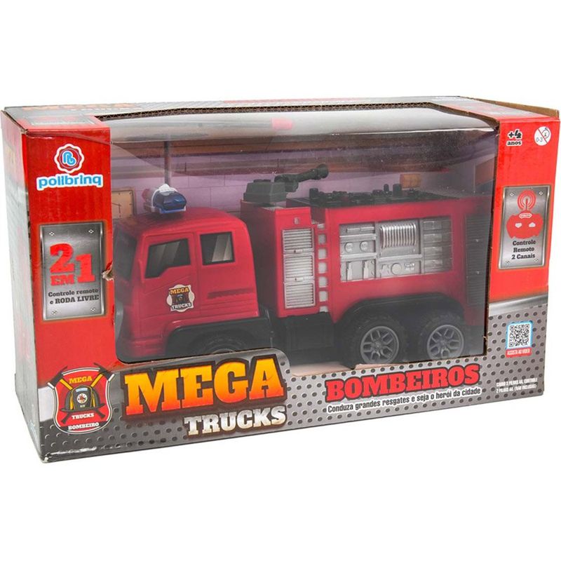 carrinho de controle remoto polibrinq rm trucks sortido car831
