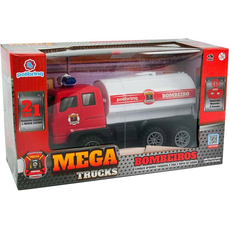 carrinho de controle remoto polibrinq rm trucks sortido car831