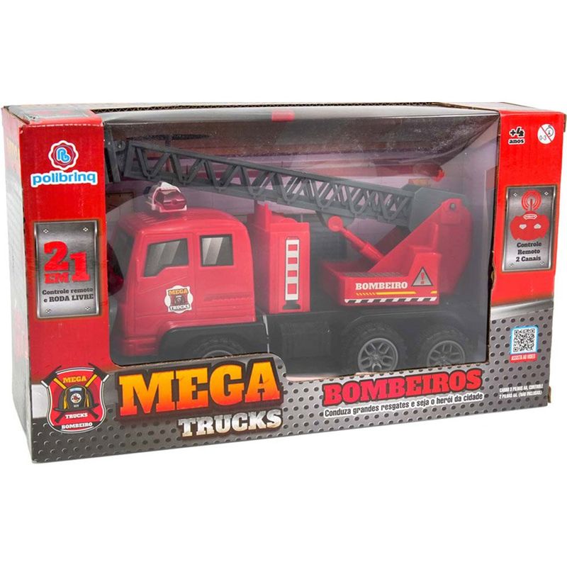 carrinho de controle remoto polibrinq rm trucks sortido car831