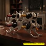 suporte para garrafa de vinhos kennedy home cromado (mp)