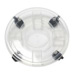 base para vaso decore com rodas transparente 30x8cm (mp)