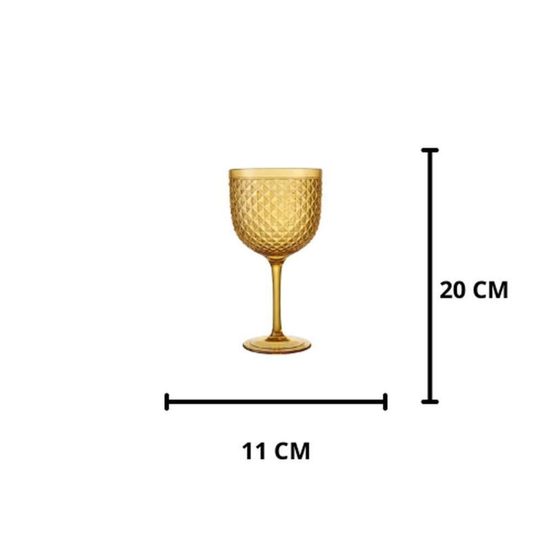 taça paramount para gin de acrílico âmbar 600ml (mp)