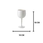 taça paramount para gin de acrílico 480ml branco (mp)