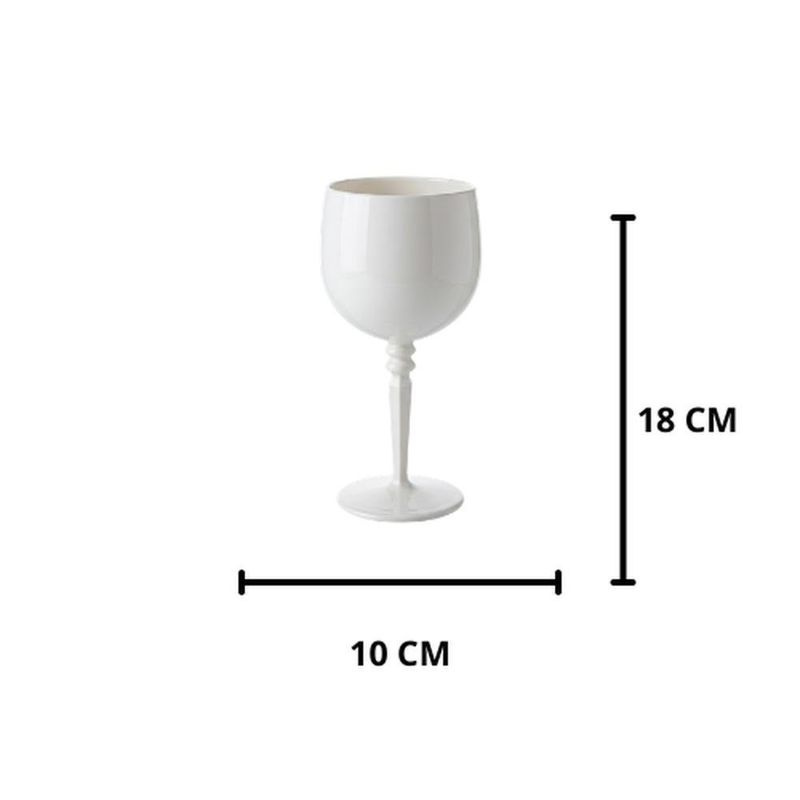 taça paramount para gin de acrílico 480ml branco (mp)