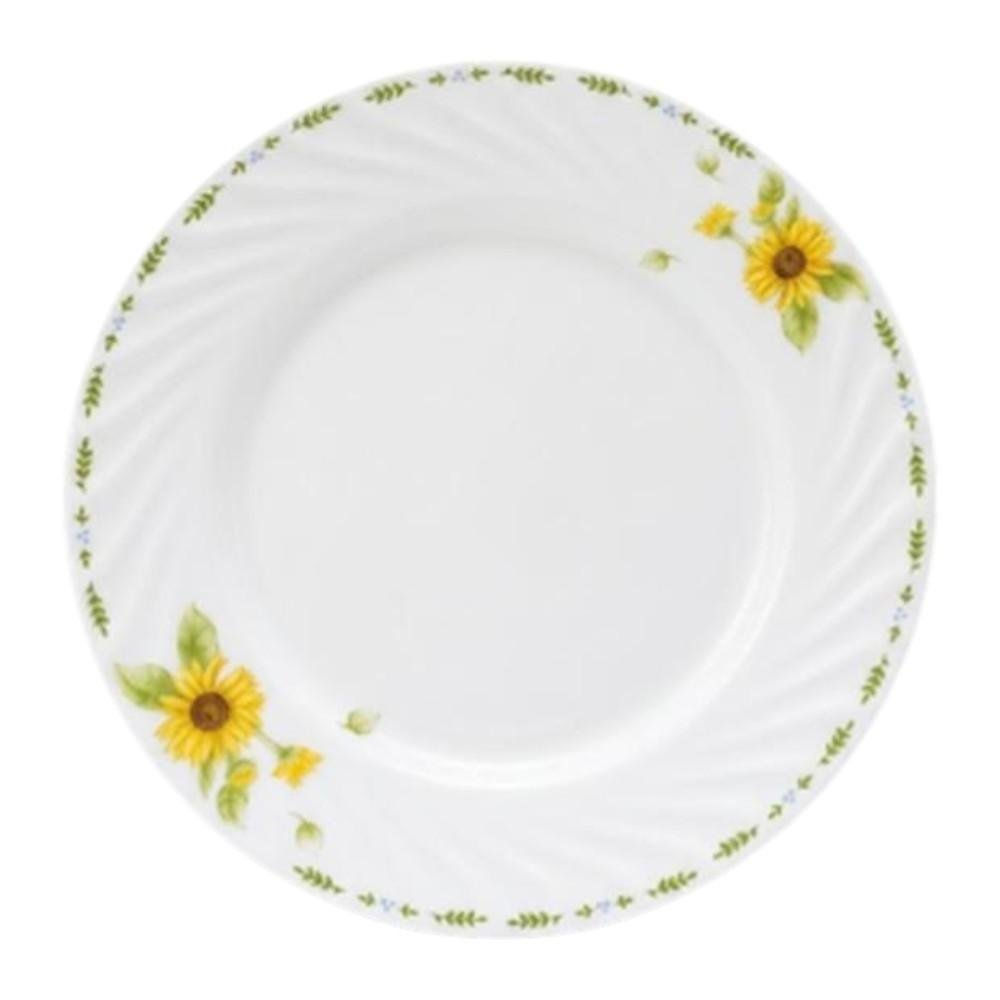 Prato Raso De Vidro TM 25cm Girassol (MP)