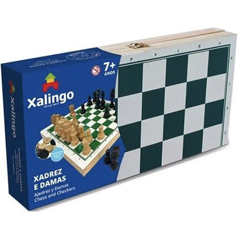 jogo de xadrez xalingo e damas 60065