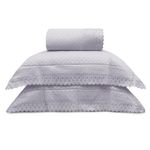 kit colcha queen 3 peças appel bordare premium lavanda (mp)