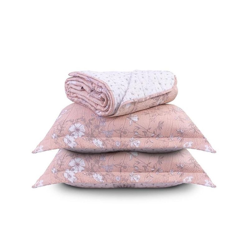 kit cobre leito casal 3 peças appel dobby adele (mp)