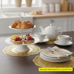 forro para bandeja redonda tm dourado 200 peças 21,5cm (mp)