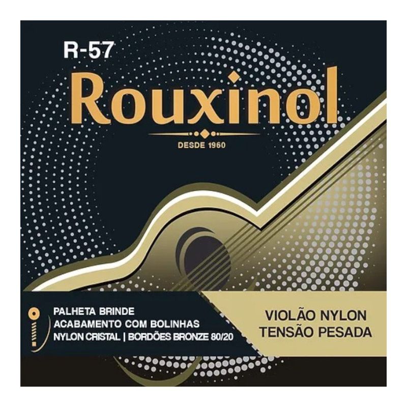 encordoamento nig rouxinol para violão nylon alta tensão r57 (mp)