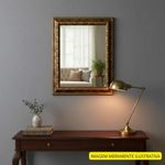espelho decorativo ideal furniture 28x35cm cobre (mp)