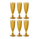 jogo de taças fullfit 6 peças para champanhe 150ml âmbar (mp)