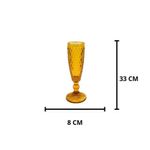 jogo de taças fullfit 6 peças para champanhe 130ml âmbar (mp)