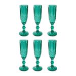 jogo de taças lyor 6 peças para champanhe 140ml tiffany (mp)