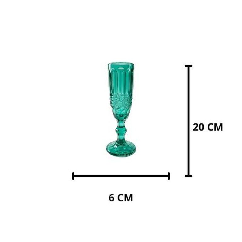 jogo de taças lyor 6 peças para champanhe 140ml tiffany (mp)