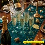 jogo de taças lyor 6 peças para champanhe 140ml tiffany (mp)