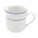 leiteira casa bella de porcelana 200ml listra azul (mp)
