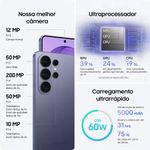 smartphone samsung galaxy s26 ultra azul 512gb tela 6.9" câmera 200mp 12gb ram