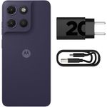 smartphone motorola g17 roxo 256gb tela 6.7" câmera 50mp 4gb ram
